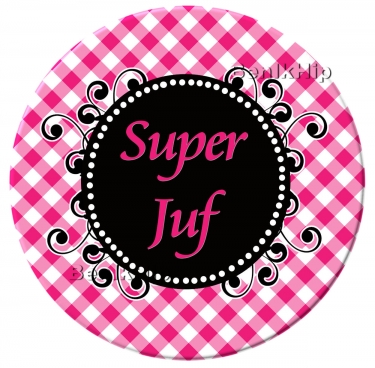 Button super juf barok